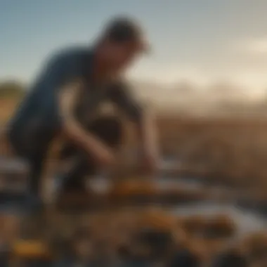 Sustainable Farming Practices with Kelp Farmers applying kelp as a natural fertilizer