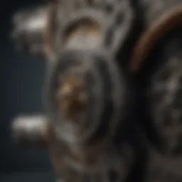 Detailed view of Knight spreader components