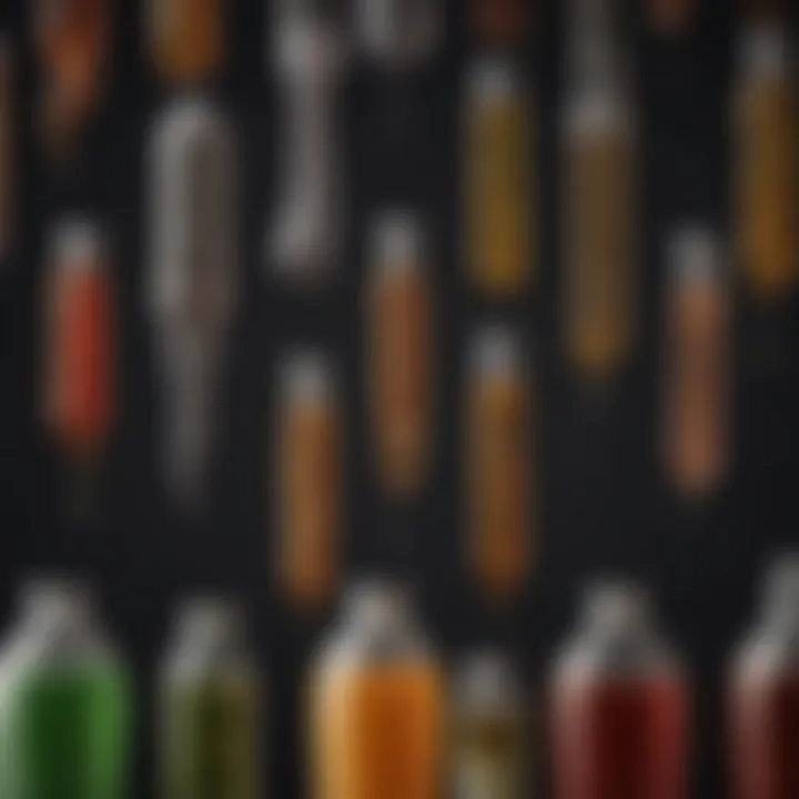 Illustration of various types of liquid wormers on a farm