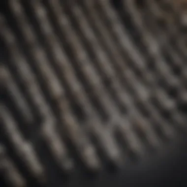 Detailed view of Milwaukee hex bits showcasing design features
