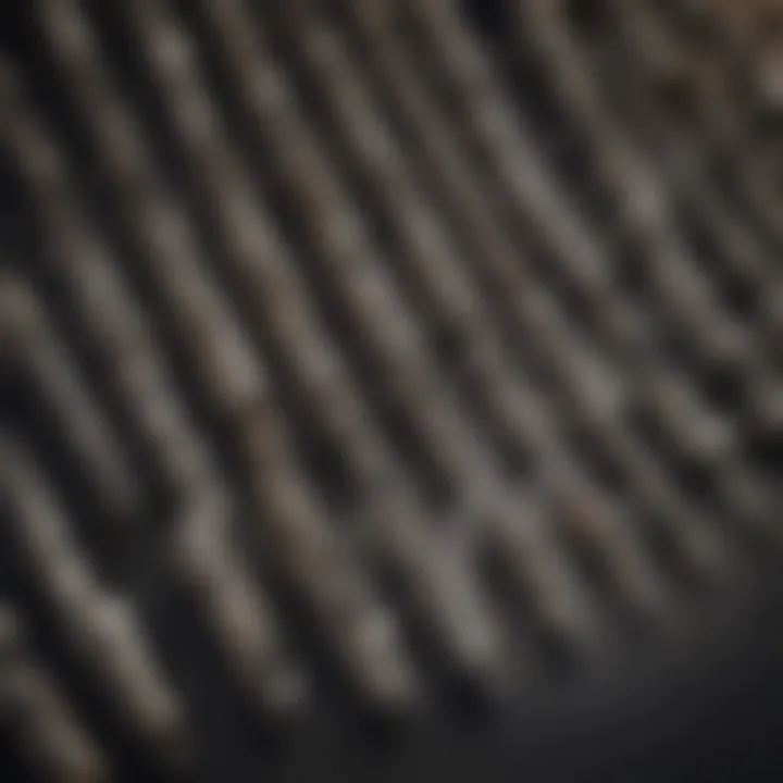 Detailed view of Milwaukee hex bits showcasing design features