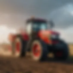 Innovative tractor showcasing advanced technology