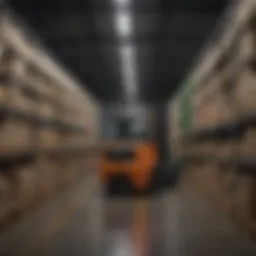 Distribution center showcasing advanced logistics