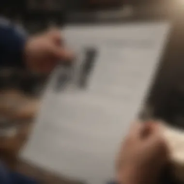 A close-up of a resume being reviewed