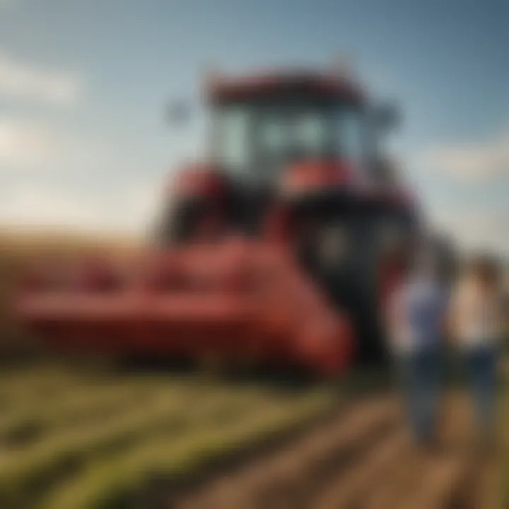 A satisfied buyer leaving a review for a baler purchase