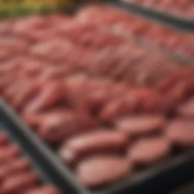 Diverse Selection of Local Meats Farmers market showcasing a variety of locally sourced meats.