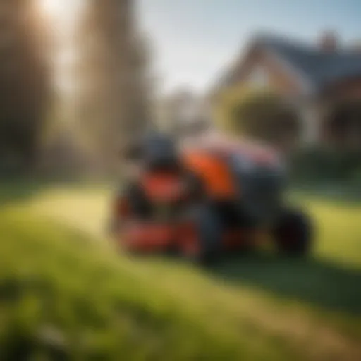 Neuton mower showcasing advanced technology
