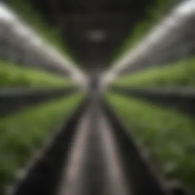 NFT Hydroponic System Layout Visual representation of NFT hydroponic system layout