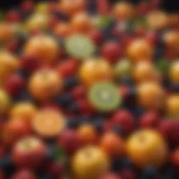 A vibrant assortment of fresh fruits highlighting energy-boosting properties.