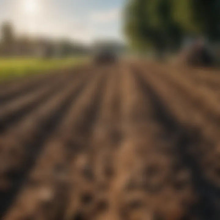 A scenic farm landscape highlighting sustainable agricultural practices.