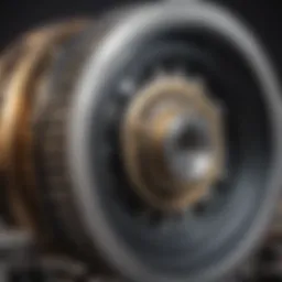 Detailed view of Optibelt pulley design showcasing precision engineering.