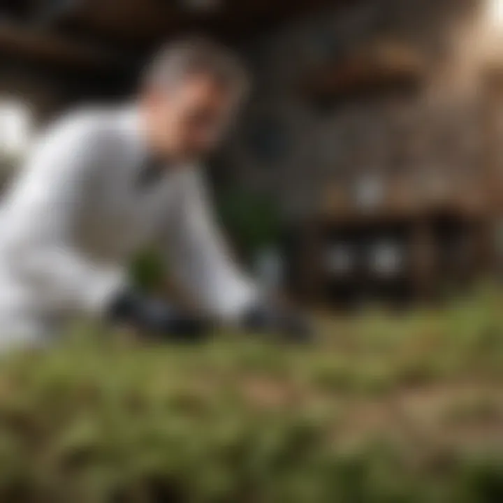 Preventive pest management techniques being applied