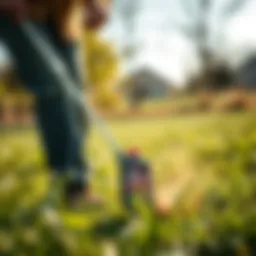 Crabgrass pre-emergent product application