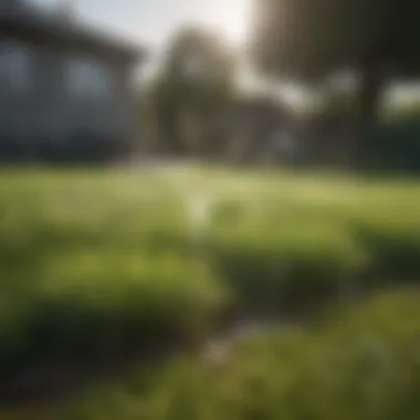 Effective Watering Strategies Lush fescue grass lawn showcasing effective watering strategies