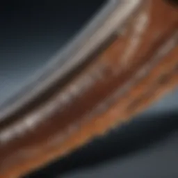 Close-up view of an Oster horse clipper blade showcasing its sharp edges
