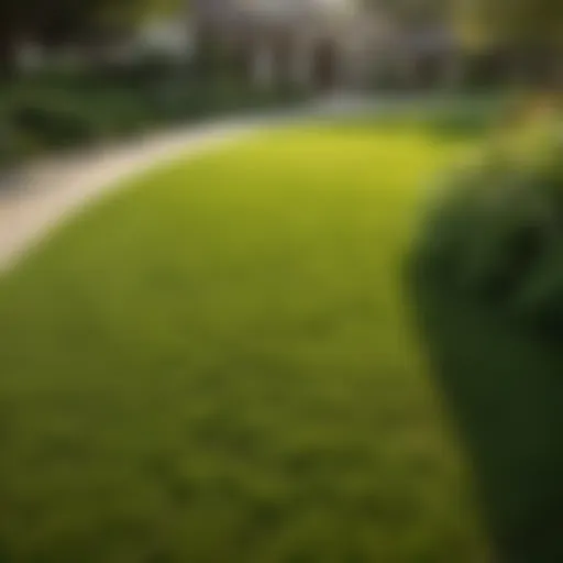 Lush Palisades Zoysia grass in a well-maintained lawn