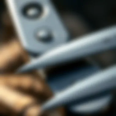 Close-Up of Premier 1 Sheep Shear Blades Close-up view of the blades showcasing their sharpness and design.