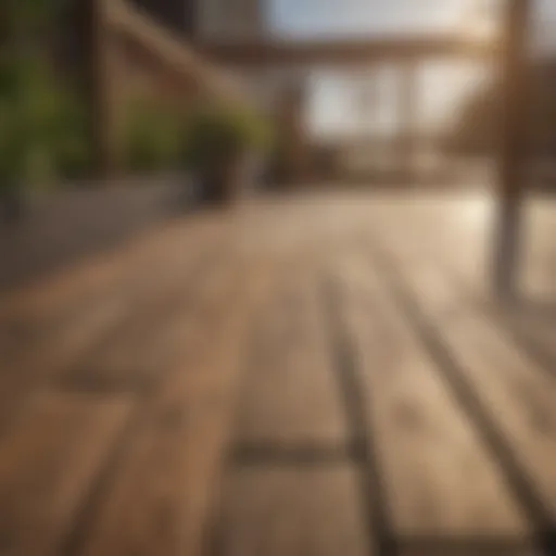 A beautiful wooden deck showcasing the effects of a high-quality preservative.