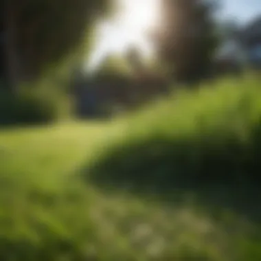Natural Grass Beauty Lush green lawn of real grass