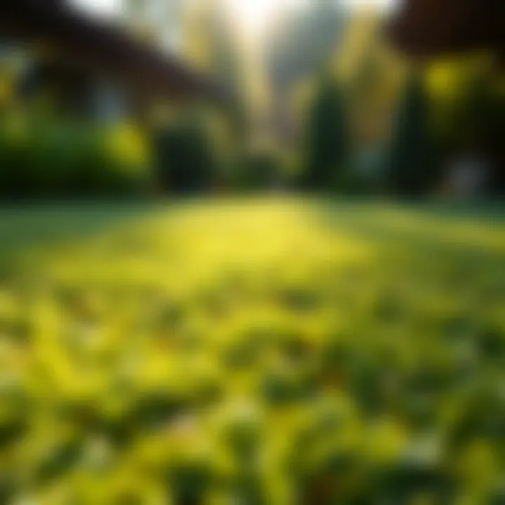 Restored Lawn After Treatment Healthy lawn recovery after dog urine damage