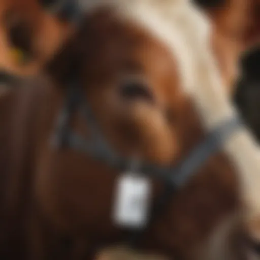 Ritchey ear tags attached to cattle