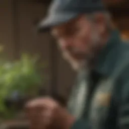 A professional pest control technician conducting an inspection in Beaumont