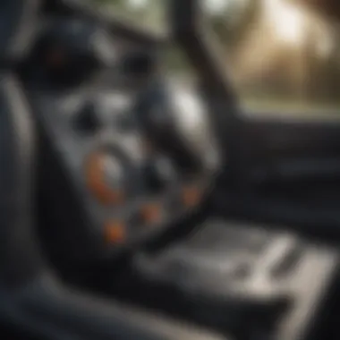 Understanding Skid Steer Operational Mechanisms Close-up of skid steer controls