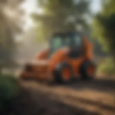 Practical Applications of Skid Steers in Horticulture Skid steer performing landscaping tasks