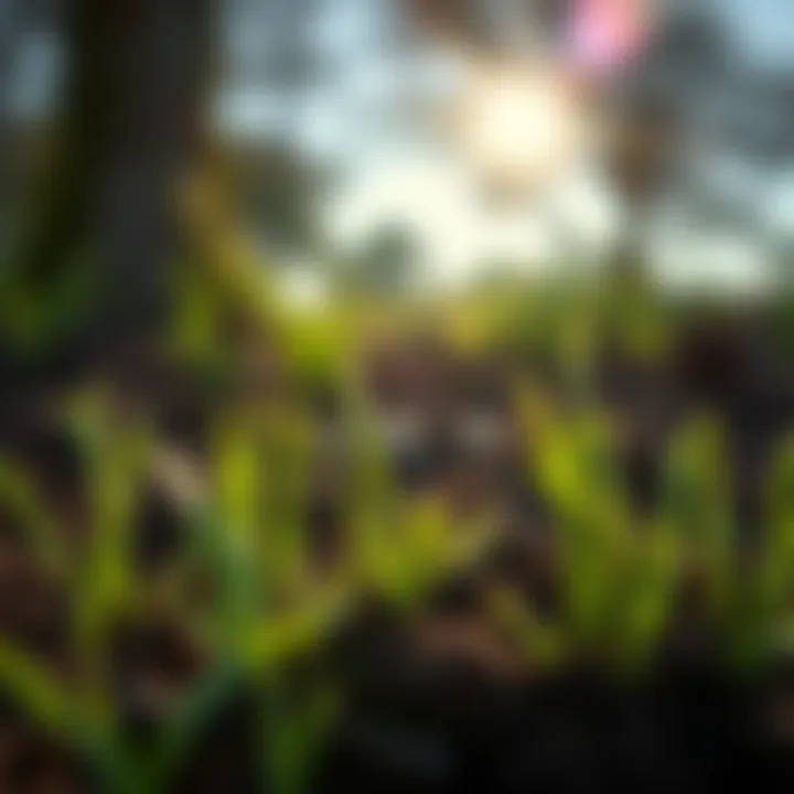 Ideal Soil Conditions for Shade Grass Close-up of soil conditions ideal for shade grass