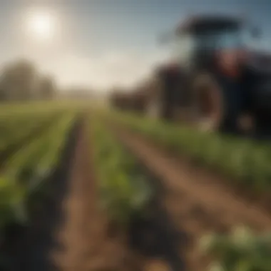 Innovative Crop Practices for Climate Resilience Diverse crops thriving in enhanced agricultural practices