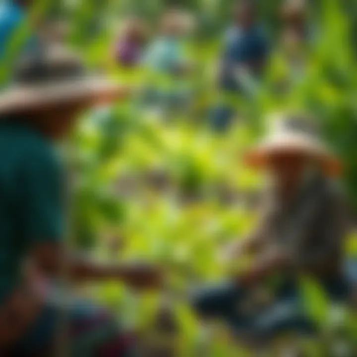 Sustainable Farming by Local Communities Local community engaged in sustainable farming practices