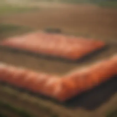 A vibrant farm covered with super strong tarps