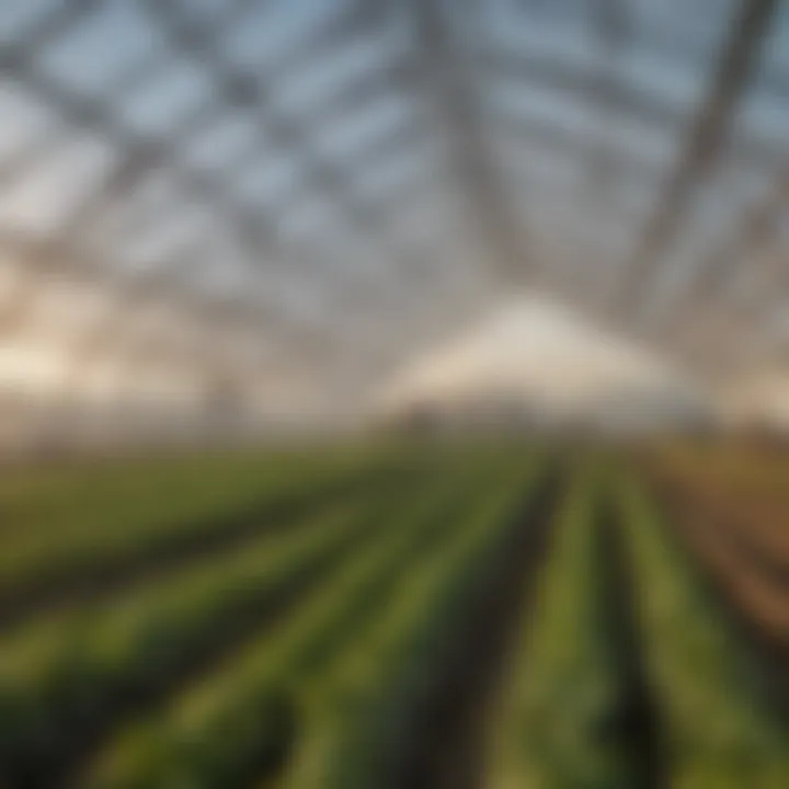 Sustainable agricultural practices enabled by insulated greenhouses