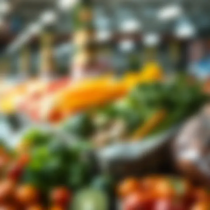 Depiction of sustainable practices to reduce food waste