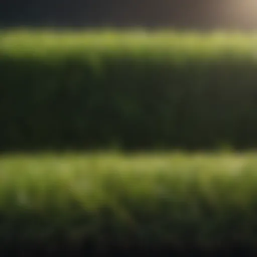 Vibrant landscape showcasing synthetic grass