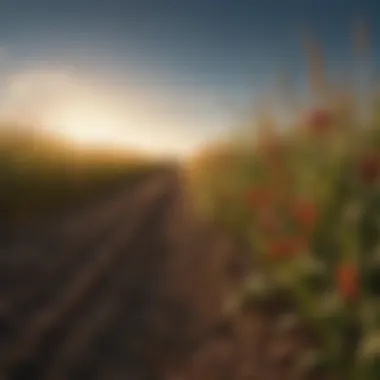 Diverse Crop Ecosystem A vibrant field showcasing a diverse range of crops reflecting a healthy ecosystem.