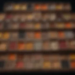 Diverse seed varieties displayed in wooden boxes