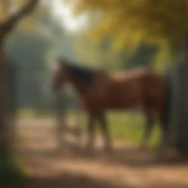 Maintenance practices for horse panels and gates being performed