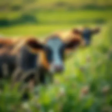 Diverse Ecosystems in Grass-Fed Farming Environmental benefits of grass-fed farming illustrated through diverse ecosystems