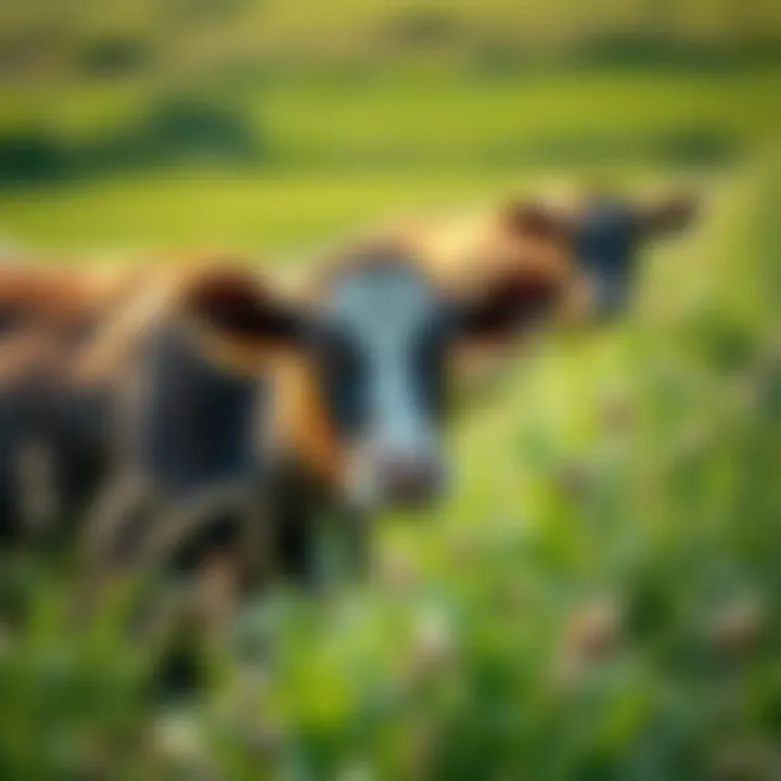 Diverse Ecosystems in Grass-Fed Farming Environmental benefits of grass-fed farming illustrated through diverse ecosystems