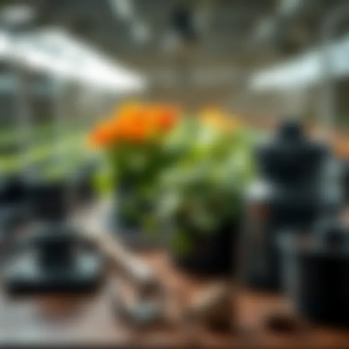 Hydroponic system maintenance tools and equipment