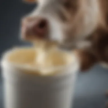 The Texture and Formulation of Cow Udder Cream Container of cow udder cream showcasing its texture and formulation