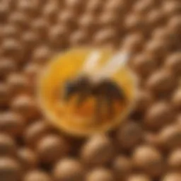 Illustration of a queen bee emerging from an egg