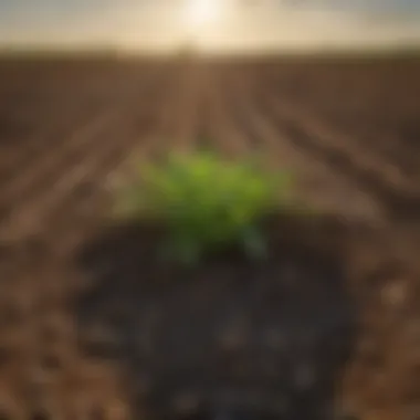 A diverse crop field thriving with the integration of all three amendments