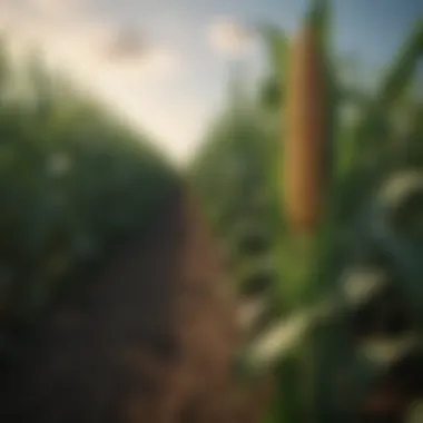 Corn Field Thriving as a Cover Crop Corn field thriving as a cover crop