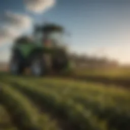 Application of fungicide on soybean fields