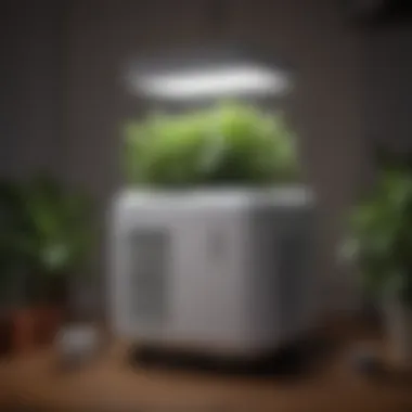 Mini AC Unit Enhancing Grow Tent Environment Mini AC unit inside a grow tent