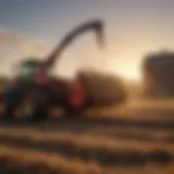 Titan bucket hay spear in action on a farm