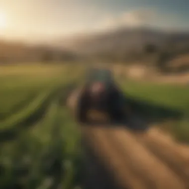 A serene agricultural landscape in Ventura highlighting pest control practices