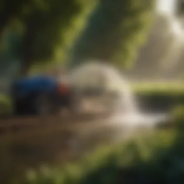 Illustration depicting the application of the filter in an agricultural setting